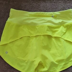 lululemon athletica Women's Bright Yellow Athletic Shorts